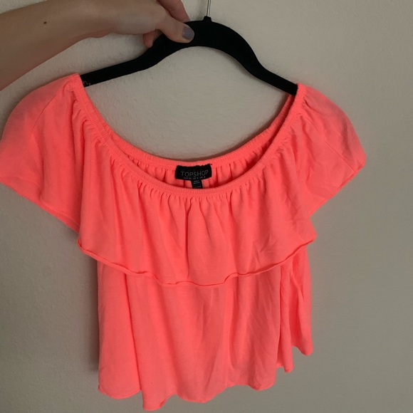 Topshop off the shoulder top size:4 🧡 brand new! - Picture 4 of 12